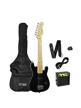 3Rd Avenue Junior Electric Guitar Pack - Black With Free Online Music Lessons