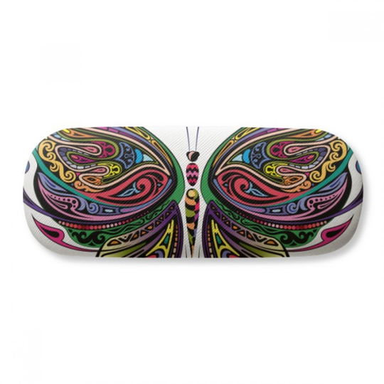 Beautiful Butterfly Colorful Decorative Wings Glasses Case Eyeglasses Hard Shell Storage Spectacle Box