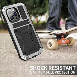 Phone Case For Apple Full Body Case iPhone 14 iPhone 13 Pro Max 12 11 Waterproof Full Body Protective Dustproof Armor Tempered Glass Metal Lightinthebox