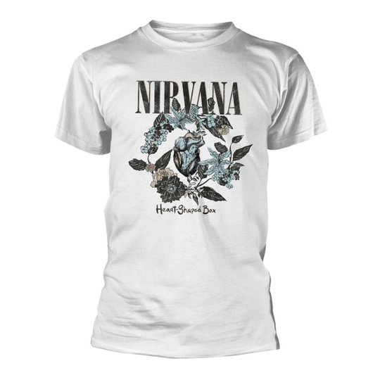 Nirvana 'Heart Shaped Box' (White) T-Shirt (Small)