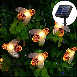 Solar Bee LED Light String Solar Outdoor Light 6.5M 30LED Fairy String Lights Outdoor String Lights 8 Function Outdoor Waterproof For Wedding Garden Lawn Christmas Decoration Solar Lamp Lightinthebox