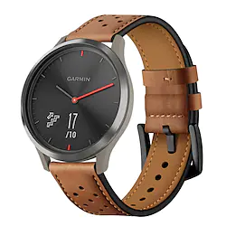 1 Pcs Watch Band Fashion Genuine Leather Replacement Strap for Garmin Vivomove HR Smart Wristband Lightinthebox