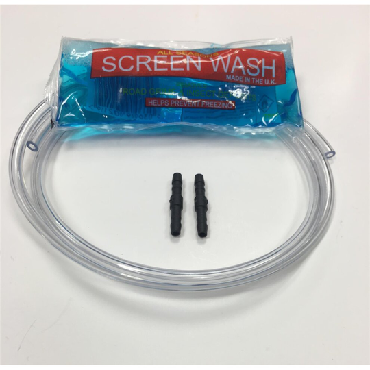 Repair Leaking / Split Blocked Car Windscreen Washer Pipe/Tube 4mm Repair Kit