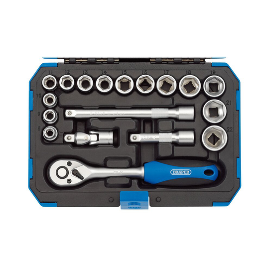 Draper 3/8" Sq. Dr. Metric Socket Set (18 Piece)