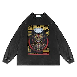 Inspired by Attack on Titan Eren Yeager Sweatshirt Anime Classic Street Style Hoodie For Men's Women's Unisex Adults' Hot Stamping Pure Cotton Lightinthebox