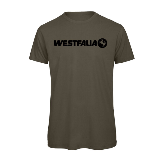 (Khaki, S) Westfalia Camper Campervan Graphic 100% Organic Very High Quality T-shirt, Gift Boxed Perfect Christmas, Birthday Gift