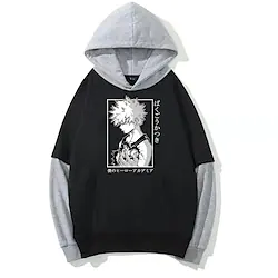 Inspired by My Hero Academia Bakugou Katsuki Hoodie Anime Cartoon Anime Graphic Hoodie For Men's Women's Unisex Adults' Hot Stamping 100% Polyester Street Daily Lightinthebox