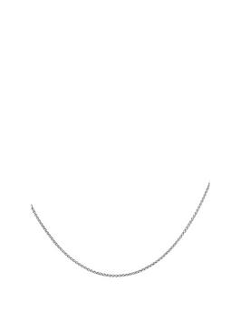 The Love Silver Collection Sterling Silver 18In Fine Spiga Chain Necklace