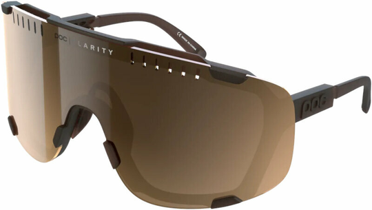 POC Devour Axinite Brown Translucent/Clarity Trail Brown Silver Mirror