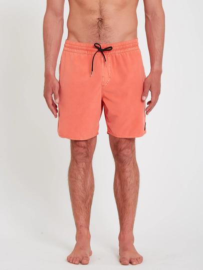 Men's Volcom Center Trunk 17" Boardshort - LIVING CORAL