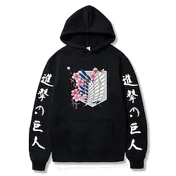 Inspired by Attack on Titan Wings of Freedom Hoodie Back To School Anime Harajuku Graphic Kawaii Hoodie For Men's Women's Unisex Adults' Hot Stamping 100% Polyester Lightinthebox