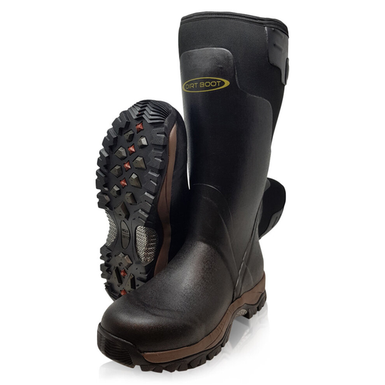 (UK 12 EU(46)) Dirt Boot Neoprene Wellington Muck Boots Pro-Sport Adjustable Gusset Tall Wellies