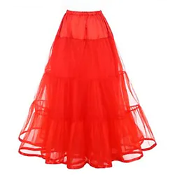 1950s Petticoat Hoop Skirt Tutu Under Skirt Crinoline Women's Costume Vintage Cosplay Performance Party Festival Princess Petticoat / Tulle Lightinthebox