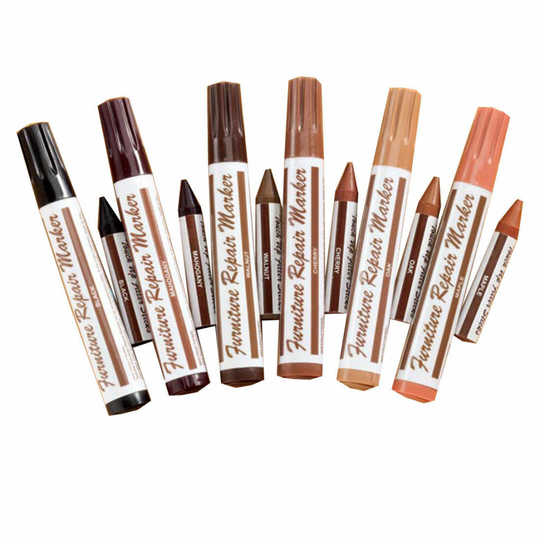 Total Furniture Repair System - Repair and restore colour to any wood surface - 12 piece set