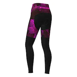 21Grams Women's Cycling Tights Bike Pants Tights Mountain Bike MTB Road Bike Cycling Sports Graphic Thermal Warm 3D Pad Warm Breathable Green Purple Polyester Clothing Apparel Bike Wear / Stretchy Lightinthebox