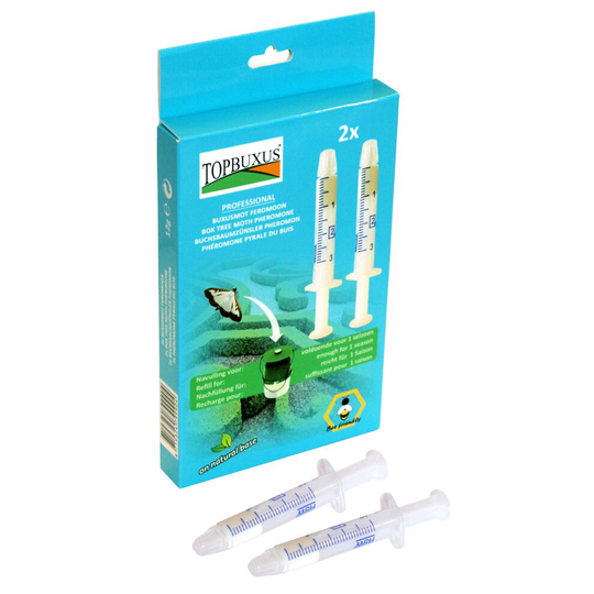2x TOPBUXUS PHEROMONE LURE REFILL FOR BOX TREE CATERPILLAR MOTH TRAPS