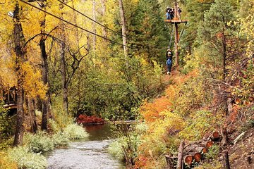 Upper Clear Creek Whitewater Rafting plus Cliffside Zipline from Idaho Springs