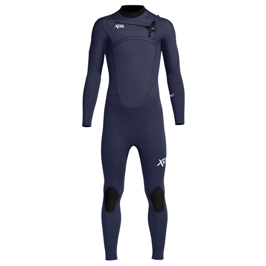 Xcel Youth Comp 3/2mm Kids Chest Zip Wetsuit - Midnight Blue