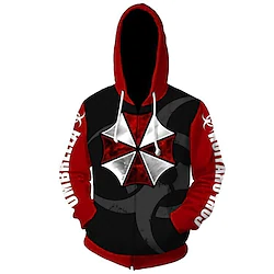 Inspired by Resident Evil Umbrella Corporation Cartoon Manga Outerwear Anime Classic Street Style Outerwear For Men's Women's Unisex Adults' 3D Print 100% Polyester Lightinthebox