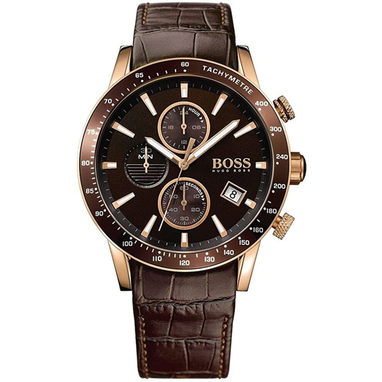 Hugo Boss Men's Chronograph Quartz Watch with Leather Strap - 1513392