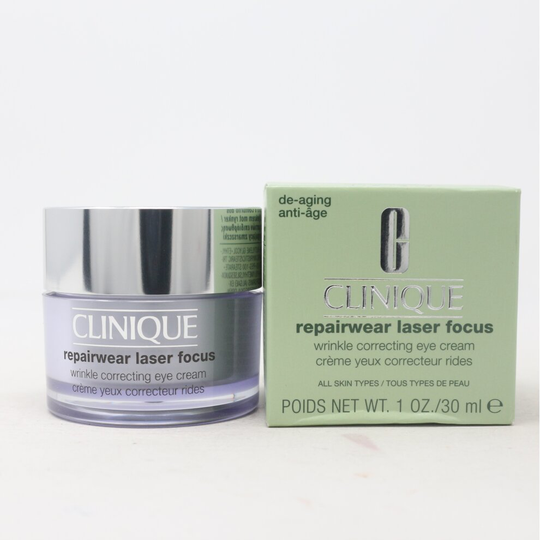 Clinique Repairwear Laser Focus Wrinkle Correcting Eye Cream 1.7oz New With Box