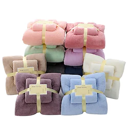 Bath Towels Set for Bathroom, Thick, Soft Absorbent Fleece Bath Towels, 1PC Bath Towel1PC Hand Towel, Microfiber Quick Dry Bath Towel, Multipurpose Bath Sheets Towels for Bath, Gym and Spa Lightinthebox