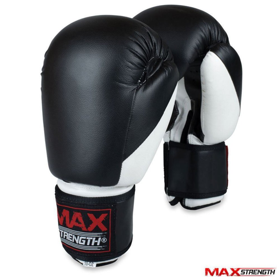(12oz) Black Boxing Punch Bag Gloves Kick Fight Training