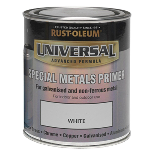 Rust-Oleum Universal Special Metal White Primer All-Surface Brush Paint 750ml