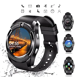 V8 Smart Watch Smartwatch Fitness Running Watch Smart Wristbands Fitness Band Bluetooth Activity Tracker Sedentary Reminder Compatible with Android iOS Women Men Heart Rate Monitor Lightinthebox
