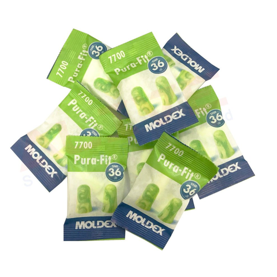 (Pack of 50 Pairs) MOLDEX 7700 Pura-Fit Soft Foam Earplugs SNR: 36dB