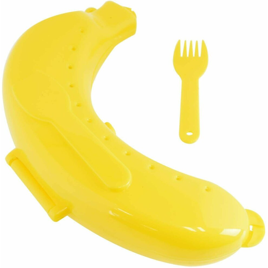 2 Pack BANANA CASE + FORK Banana Box Holder