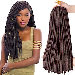 Faux Locs Dreadlocks Nu Locs Box Braids Synthetic Hair Braiding Hair 24 roots / pack / There are 24 roots per pack. Normally five to six pack are enough for a full head. Lightinthebox