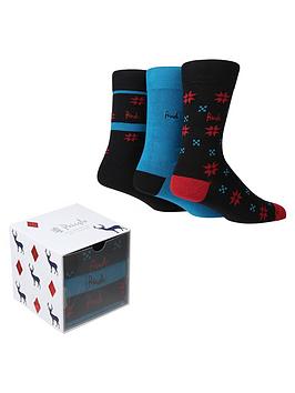 PRINGLE 3pk Gift Box Socks - Multi, Assorted, Men