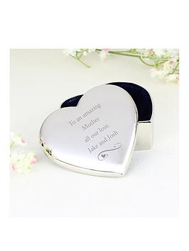 The Personalised Memento Company Personalised Heart Trinket Box
