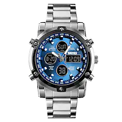 SKMEI Men's Wristwatch Luxury Fashion Modern Casual Quartz Watch Waterproof Calendar Countdown Alarm Clock Stainless Steel Sports Watch Lightinthebox