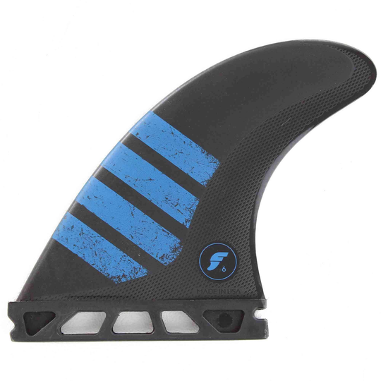 Futures F6 Alpha Thruster Surfboard Fins - Carbon Blue