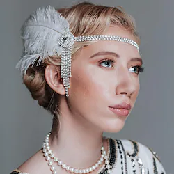 The Great Gatsby Charleston Vintage Roaring 20s 1920s All Seasons Feathers Headband Women's Adults' Feather Costume Head Jewelry Jewelry Displays Charms Vintage Cosplay Party Party / Evening Prom / # Lightinthebox