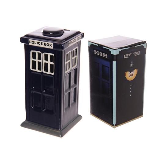 Fun Novelty Police Box Ceramic Money Box