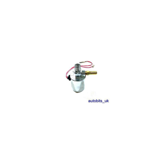 Universal Chrome Plated Air Horn Electric Solenoid Valve 1/4" 12v 24v Truck Van
