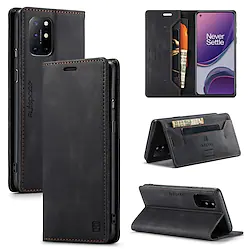 Phone Case For OnePlus Full Body Case OnePlus 8T Wallet Card Holder Shockproof Solid Colored PU Leather Lightinthebox