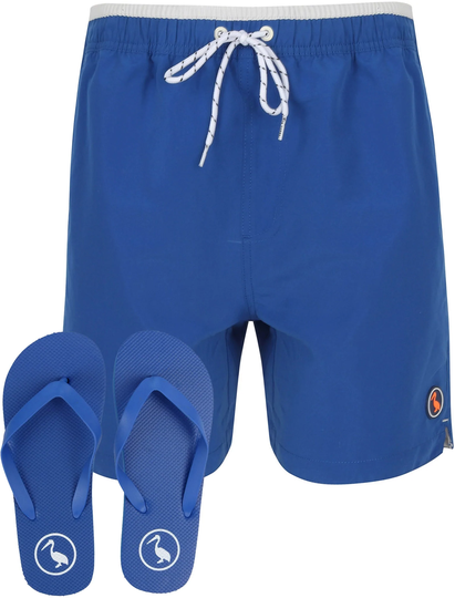 Swim Shorts Marloes Swim Shorts With Free Matching Flip Flops In Sea Surf Blue - South Shore / S - Tokyo Laundry