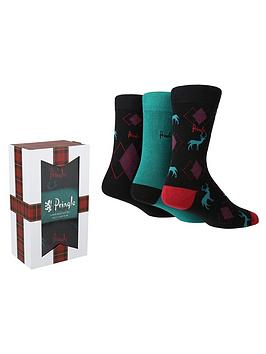 Pringle 3Pk Gift Box Socks - Multi