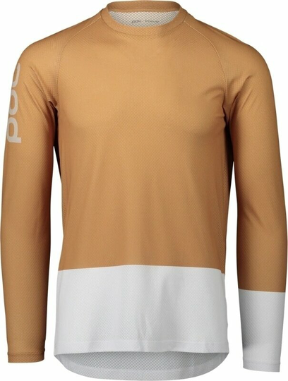 POC MTB Pure LS Jersey Aragonite Brown/Hydrogen White 2XL