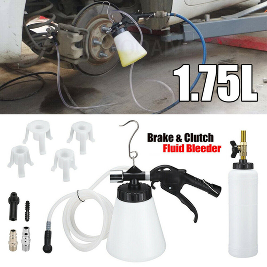 1.75L Car Brake Bleeding & Clutch Fluid Bleeder Vacuum Pump Kit