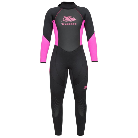 (XXS, Black) Trespass Womens Wetsuit 5mm Full Length Aquaria