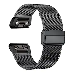 1 pcs Smart Watch Band for Garmin Fenix 7X / 6X / 5X / 3 Sapphire Fenix 6X Pro / 5X Plus / 3 HR Descent Mk1 Mk2 Mk2i Enduro 2 Foretrek 601 701 Quatix 3 26mm Stainless Steel Smartwatch Strap Lightinthebox