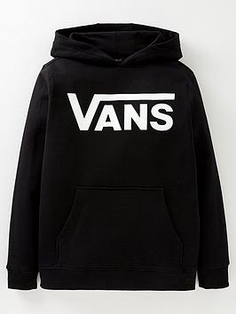 Vans Boys Classic Pullover Hoodie - Black, Black/White, Size S