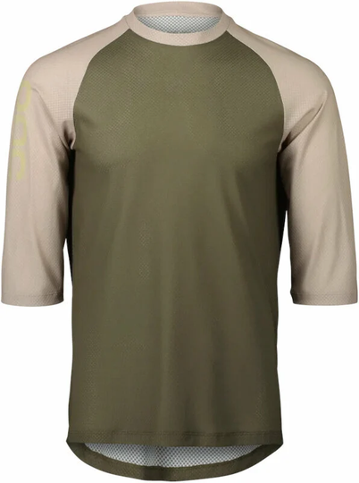 POC MTB Pure 3/4 Jersey Epidote Green/Light Sandstone Beige S