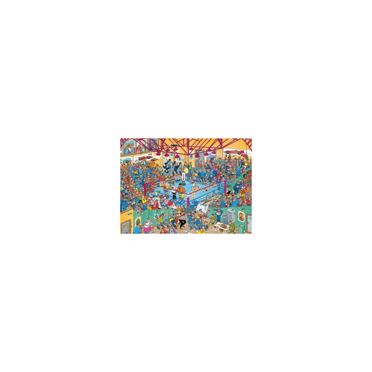 Jumbo Jan Van Haasteren Boxing Match 1000 Pieces Puzzle