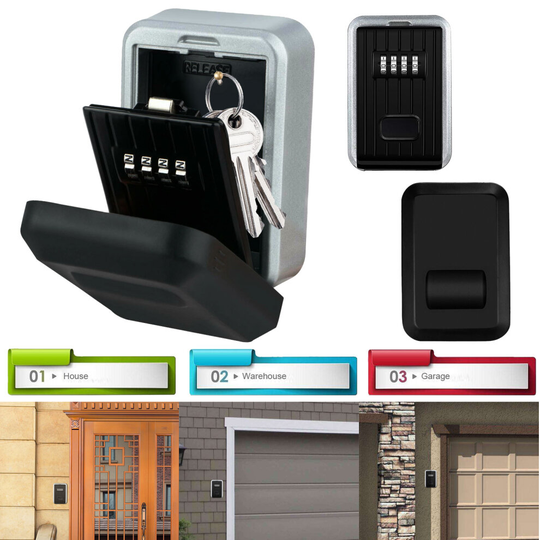 Outdoor Key Safe Box High Security Secure Lock Combination Outside